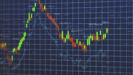 Dynamic Stock Market Trends: Analyzing the Rise and Fall of Financial Data Through Vibrant Price Movements and Chart Patterns Highlighting Volatility and Profit Potential