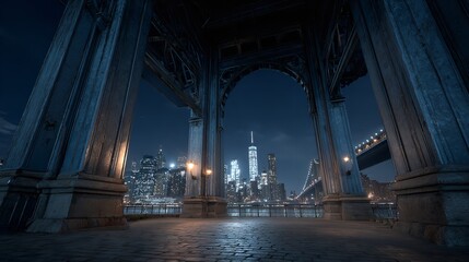 Dumbo, brooklyn bridge at brooklyn NYC