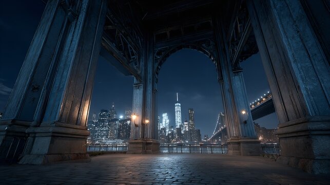 Dumbo, brooklyn bridge at brooklyn NYC