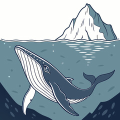 whale in the sea © farjana