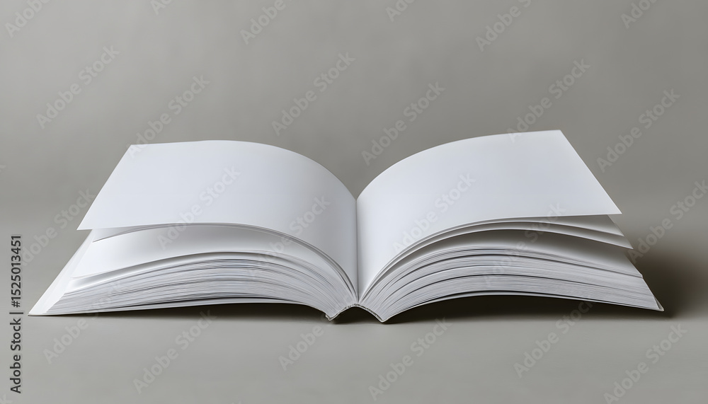 Poster book of a4 paper size or documents mockup on a gray background template for design blank paper sheet