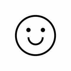 happy smile icon vector sign