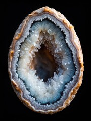 Geode on Black Background