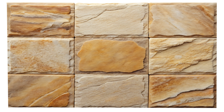 Beige stone tile wall texture background