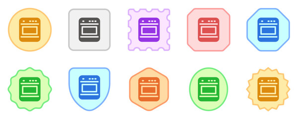 Editable oven vector icon. Bakery, cooking, appliances,  kitchenware, food. Part of a big icon set family. Perfect for web and app interfaces, presentations, infographics, etc