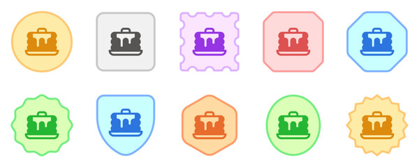 Editable pancake with maple syrup and butter vector icon. Bakery, cooking, food. Part of a big icon set family. Perfect for web and app interfaces, presentations, infographics, etc