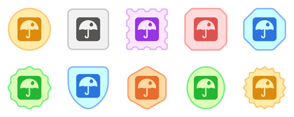 Editable keep from water sign vector icon. Shipping, delivery, e-commerce, transport, logistics. Part of a big icon set family. Perfect for web and app interfaces, presentations, infographics, etc