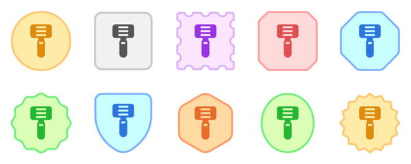 Editable razor vector icon. Barbershop, lifestyle, grooming. Part of a big icon set family. Perfect for web and app interfaces, presentations, infographics, etc