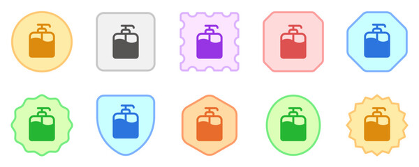 Editable shampoo pump bottle vector icon. Barbershop, lifestyle, grooming. Part of a big icon set family. Perfect for web and app interfaces, presentations, infographics, etc