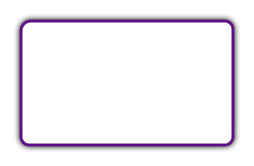 影付き角丸長方形のフレーム・紫のライン