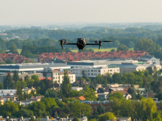 Drone in  Wroclaw city