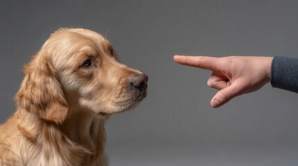 Dog punished for bad behavior, dog training, disobedience