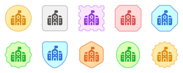 Editable school, college, building vector icon. Building, architecture, city, construction. Part of a big icon set family. Perfect for web and app interfaces, presentations, infographics, etc