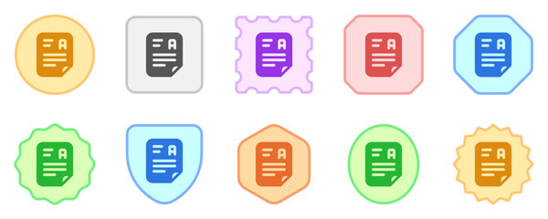 Editable examination, test vector icon. School, education, course. Part of a big icon set family. Perfect for web and app interfaces, presentations, infographics, etc