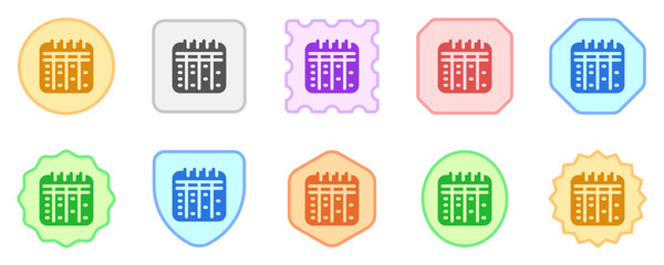 Editable timetable, schedule, calendar, agenda, planner vector icon. Business, stationery, office. Part of a big icon set family. Perfect for web and app interfaces, presentations, infographics, etc
