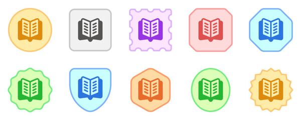 Editable open book vector icon. Reading, literature, library, education. Part of a big icon set family. Perfect for web and app interfaces, presentations, infographics, etc