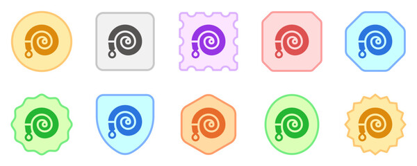 Editable garden hose vector icon. Gardening, landscaping, horticulture. Part of a big icon set family. Perfect for web and app interfaces, presentations, infographics, etc