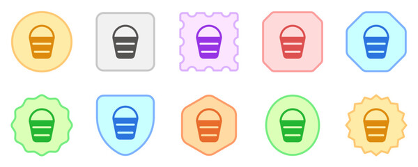 Editable water bucket vector icon. Part of a big icon set family. Perfect for web and app interfaces, presentations, infographics, etc