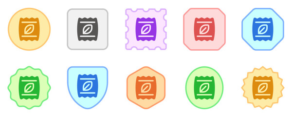 Editable seed bags, fertilizer vector icon. Gardening, landscaping, horticulture. Part of a big icon set family. Perfect for web and app interfaces, presentations, infographics, etc