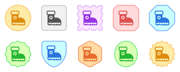 Editable boots vector icon. Outdoor, industry, gardening, heavy duty. Part of a big icon set family. Perfect for web and app interfaces, presentations, infographics, etc