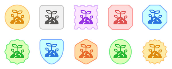 Editable seedling, plant, growing seed vector icon. Gardening, landscaping, horticulture. Part of a big icon set family. Perfect for web and app interfaces, presentations, infographics, etc