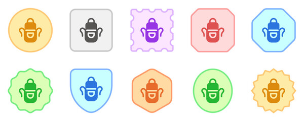 Editable apron vector icon. Apparel, gardening, cooking. Part of a big icon set family. Perfect for web and app interfaces, presentations, infographics, etc