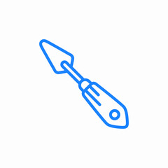 garden trowel icon sign vector