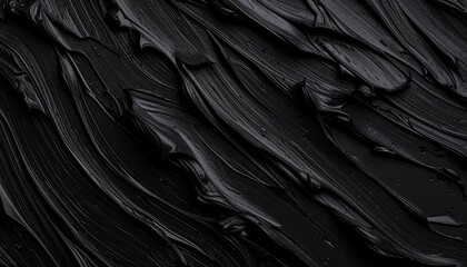 Obraz premium black paint texture