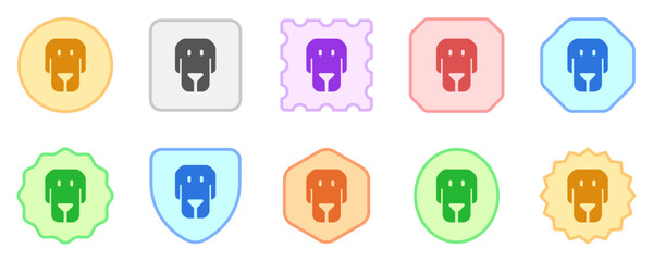 Editable dog head vector icon. Veterinary, animal, pet care, pet shop. Part of a big icon set family. Perfect for business, web and app interfaces, presentations, infographics, etc