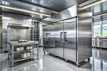 Modern Stainless Steel Commercial Kitchen Equipment and Work Station