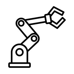 Industrial Robot Automation and Manufacturing Single icon