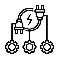 Electrical Power and Energy Single icon
