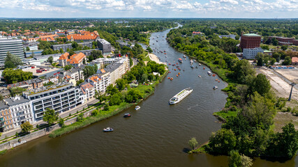 Odra River in Wroclaw