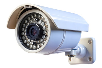security camera on white background