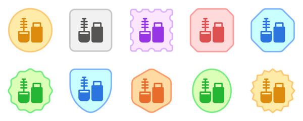 Editable mascara vector icon. Cosmetics, makeup, skincare, beauty. Part of a big icon set family. Perfect for web and app interfaces, presentations, infographics, etc