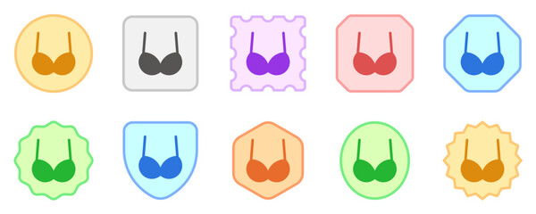Editable bra, bikini vector icon. Clothing, fashion, apparel. Part of a big icon set family. Perfect for web and app interfaces, presentations, infographics, etc
