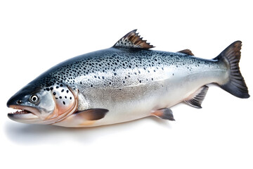 Naklejka premium trout on white background