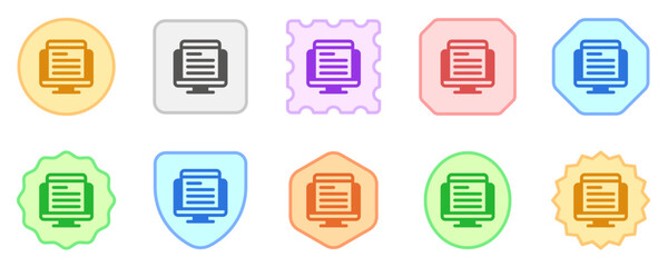 Editable web article vector icon. Online learning, course, tutorial. Part of a big icon set family. Perfect for web and app interfaces, presentations, infographics, etc
