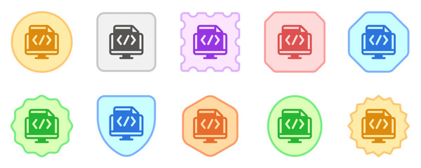 Editable html, code, programming, website vector icon. Part of a big icon set family. Perfect for web and app interfaces, presentations, infographics, etc