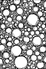 手描き風不規則な円形のテクスチャ、ベクターイラスト