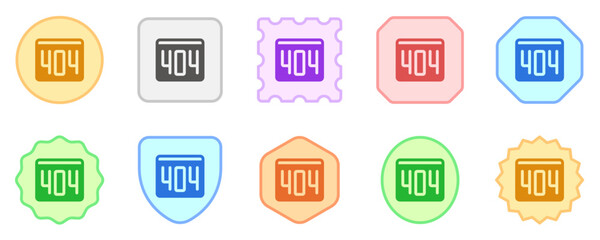 Editable 404 error, page not found vector icon. Part of a big icon set family. Perfect for web and app interfaces, presentations, infographics, etc