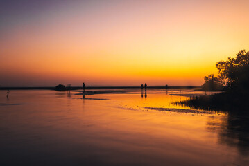Fototapeta premium Morning nature and the sunrise colors at the Red Sea shore of Tuwal, Saudi ArabiaMorning nature and the colors of the sunrise at the Red Sea shore of Tuwal, Saudi Arabia