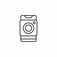 mobile camera icon sign vector