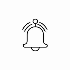 ringing bell icon sign vector