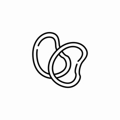 rubber band icon sign vector