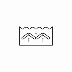 shock absorption icon sign vector