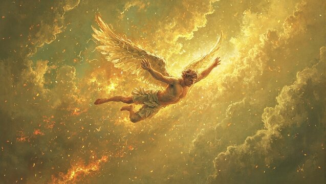 Icarus fall wax wings melt