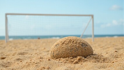 Beach football in brazil