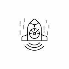 start up time icon sign vector