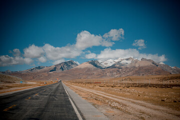 Snow mountains in Tibet, China